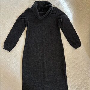 Banana Republic Heather Gray Cowl Neck Dress